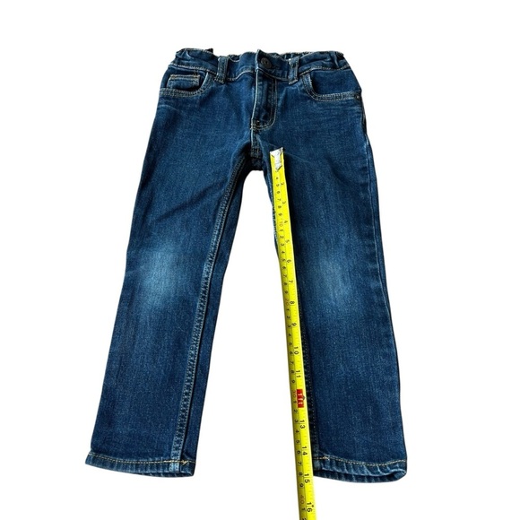 🌼 5/$25 OshKosh B’gosh Girls Skinny Jeans 4T Adjustable Waist Dark Wash Denim - Picture 6 of 8